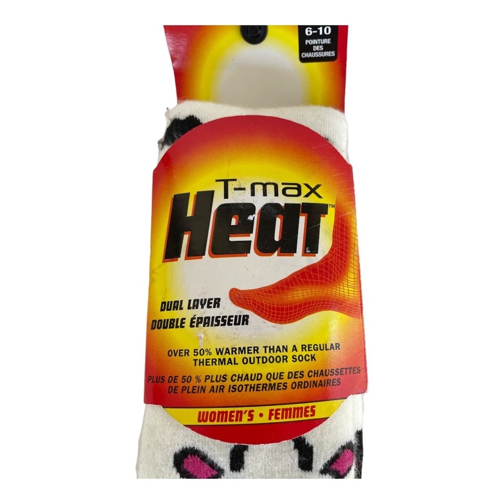 T-Max Heat Socks - Cute Cow pattern - Picture 3 of 4